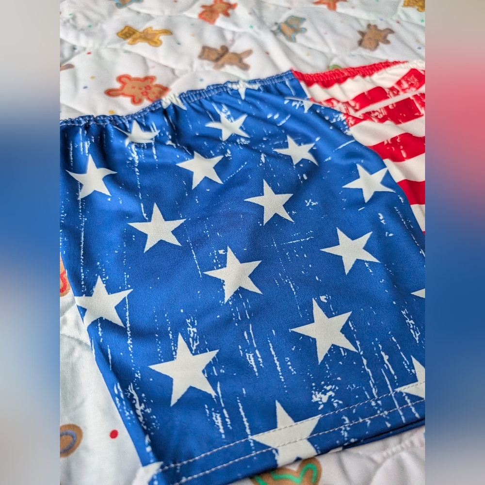 Tube Top / Patriotic Stars and Stripes Crop Top / Bandeau Top American Flag - Picture 4 of 6